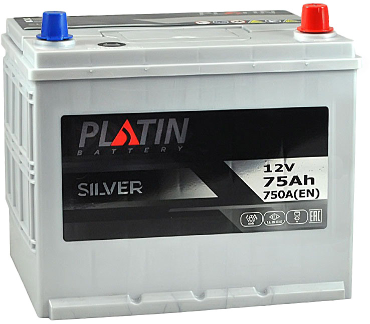 

Аккумулятор Platin 6 CT-75-R Silver APLJIS6750750