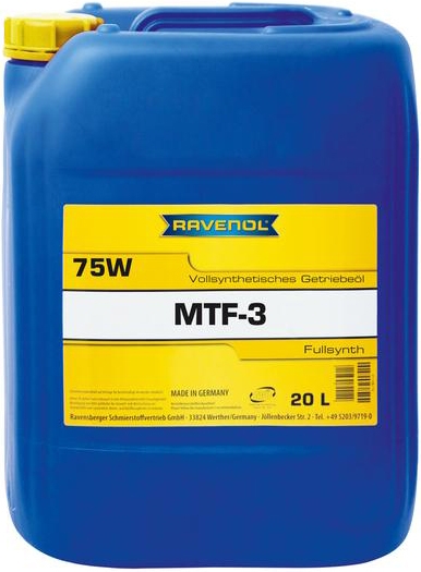 

Трансмиссионное масло Ravenol MTF-3 75W синтетическое 122110420