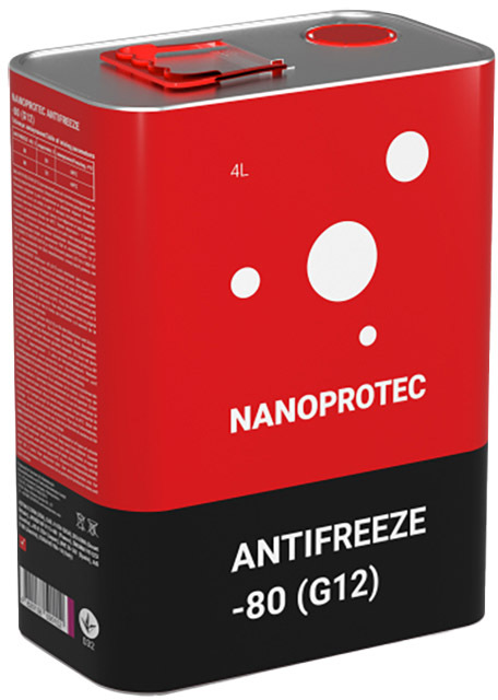 

Концентрат антифриза Nanoprotec -80° G12 красный NP3201504