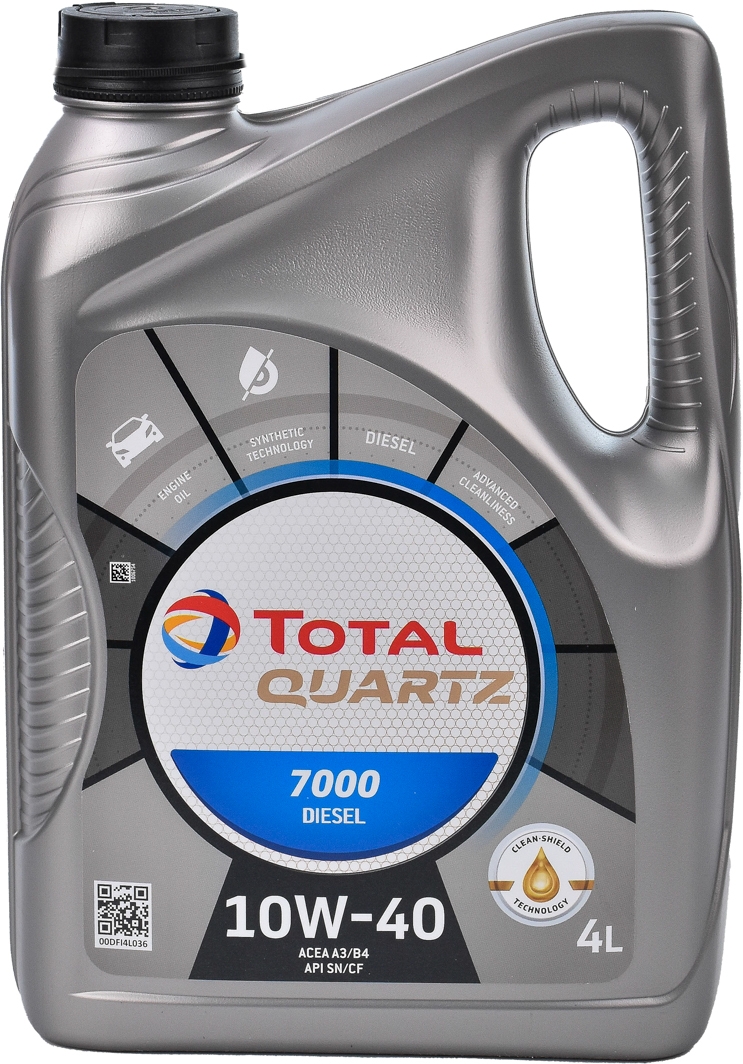 

Моторное масло Total Quartz 7000 Diesel 10W-40 полусинтетическое 216682