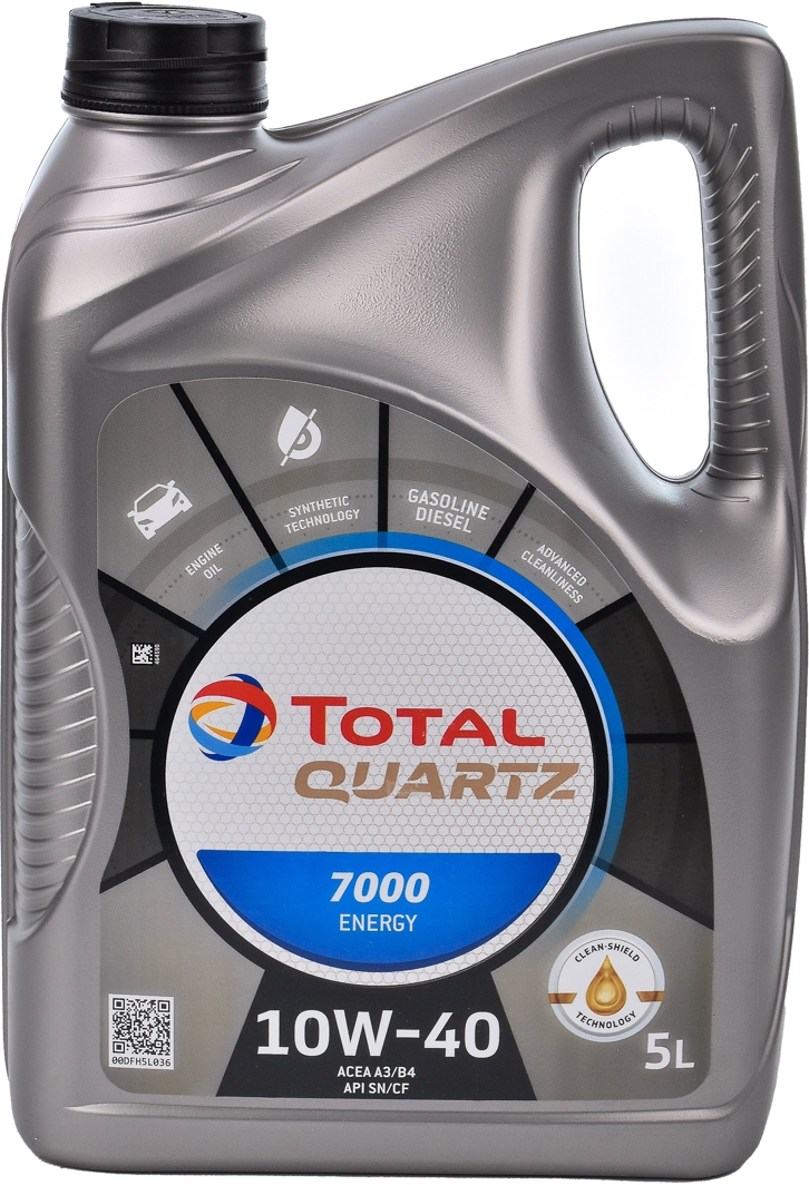 

Моторное масло Total Quartz 7000 Energy 10W-40 полусинтетическое 201537