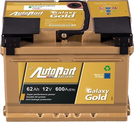 

Аккумулятор AutoParts 6 CT-62-L Galaxy Gold ARL062GG1