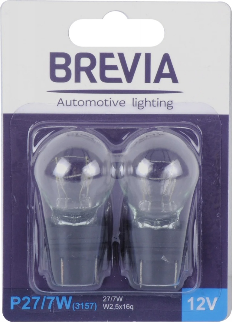 

Автолампы Brevia 12339B2 P27/7W W2,5x16q 27 W 7 W прозрачная