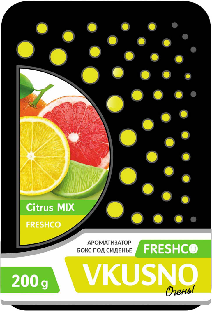 

Ароматизатор Freshco Vkusno Citrus MIX 200 AR4BX010
