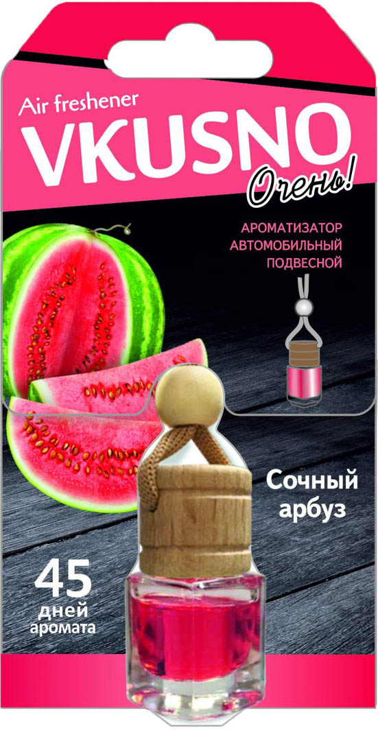 

Ароматизатор Freshco Vkusno "Сочный арбуз" 50 г AR1VB005