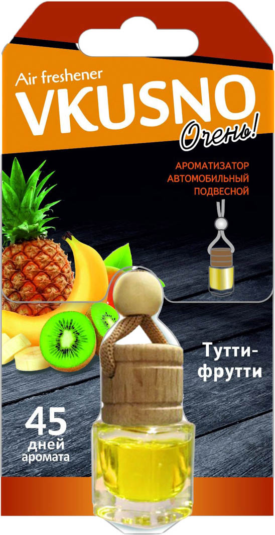 

Ароматизатор Freshco Vkusno "Тутти-Фрутти" 50 г AR1VB008