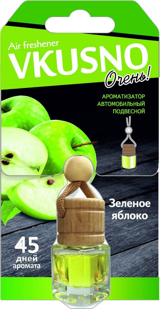 

Ароматизатор Freshco Vkusno "Зелёное яблоко" 50 г AR1VB001