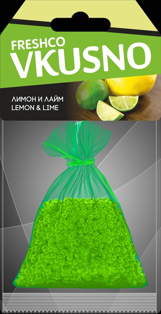 

Ароматизатор Freshco Vkusno "Лимон-Лайм" 30 г AR1VM012