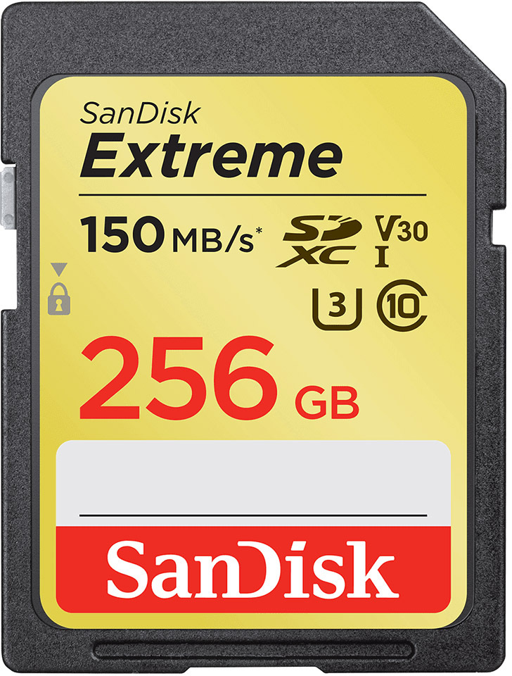 

Карта памяти SanDisk Extreme SDXC 256 ГБ SDSDXV5-256G-GNCIN