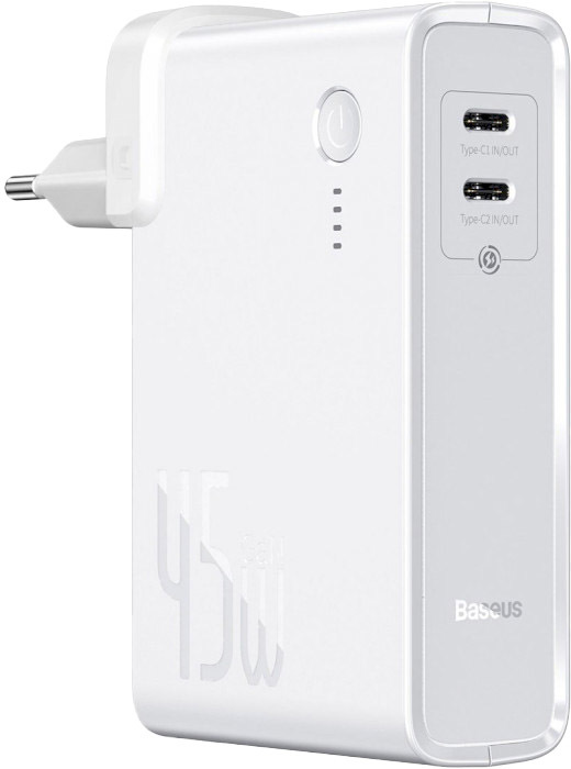 

Павербанк Baseus Power Station（GaN）2 in 1 C+C 10000 mAh 45 Вт PPNLD-F02