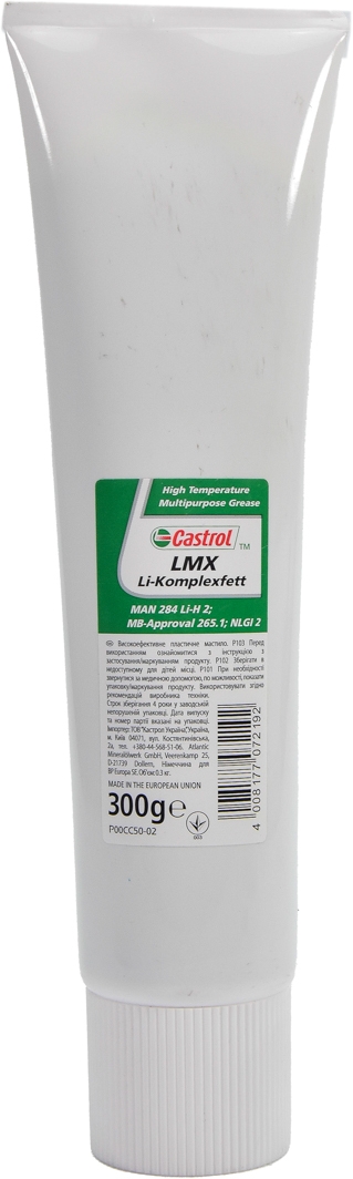 

Смазка Castrol LMX Li-Komplexfett литиевая gylmxlik12x3