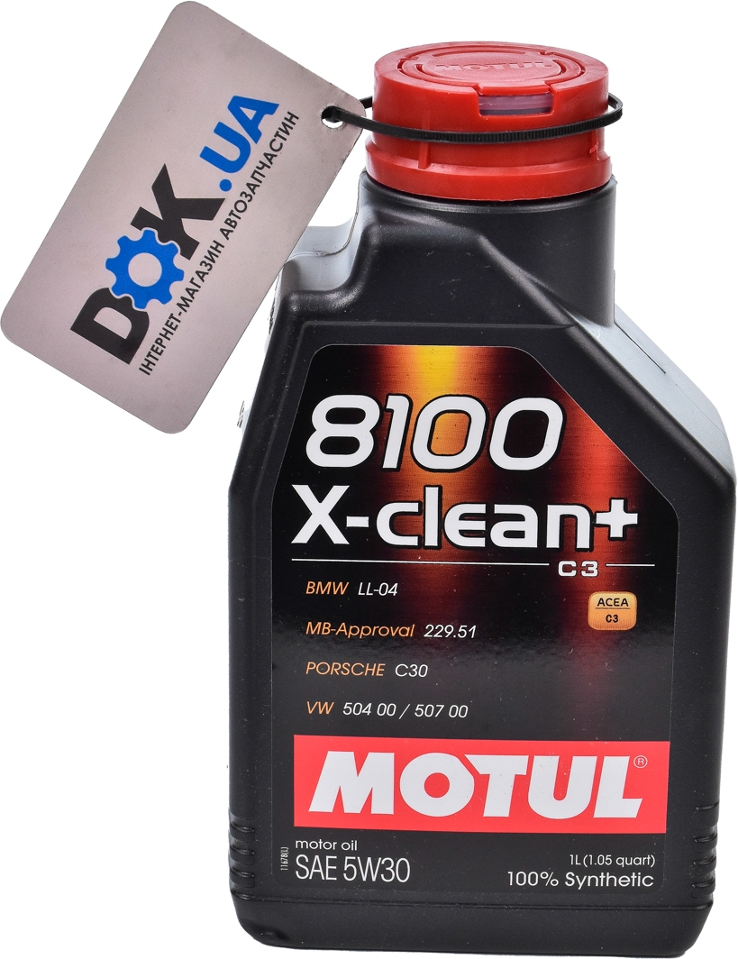 

Моторное масло Motul 8100 X-Clean+ 5W-30 синтетическое 854711