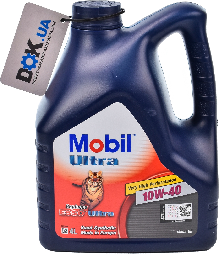 

Моторное масло Mobil Esso Ultra 10W-40 полусинтетическое 152197
