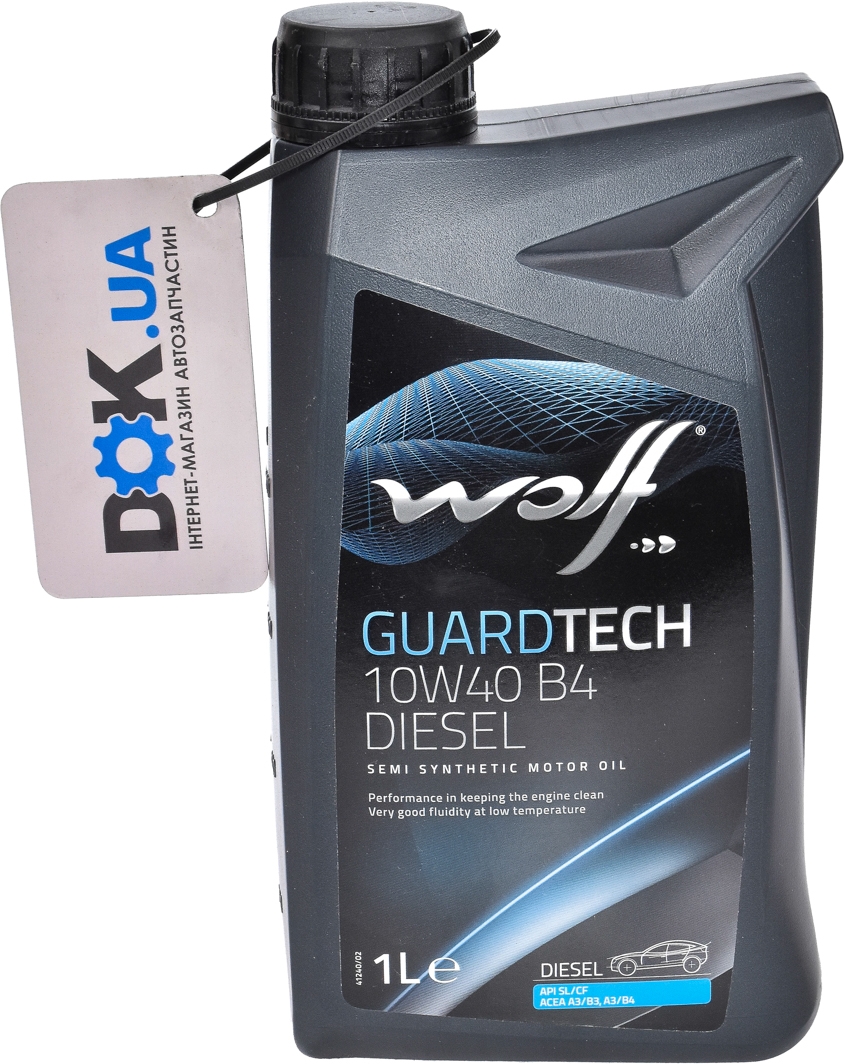 

Моторное масло Wolf Guardtech B4 Diesel 10W-40 полусинтетическое 8312861