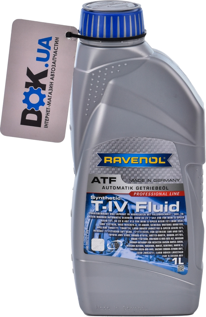 

Трансмиссионное масло Ravenol ATF T-IV Fluid 12121024