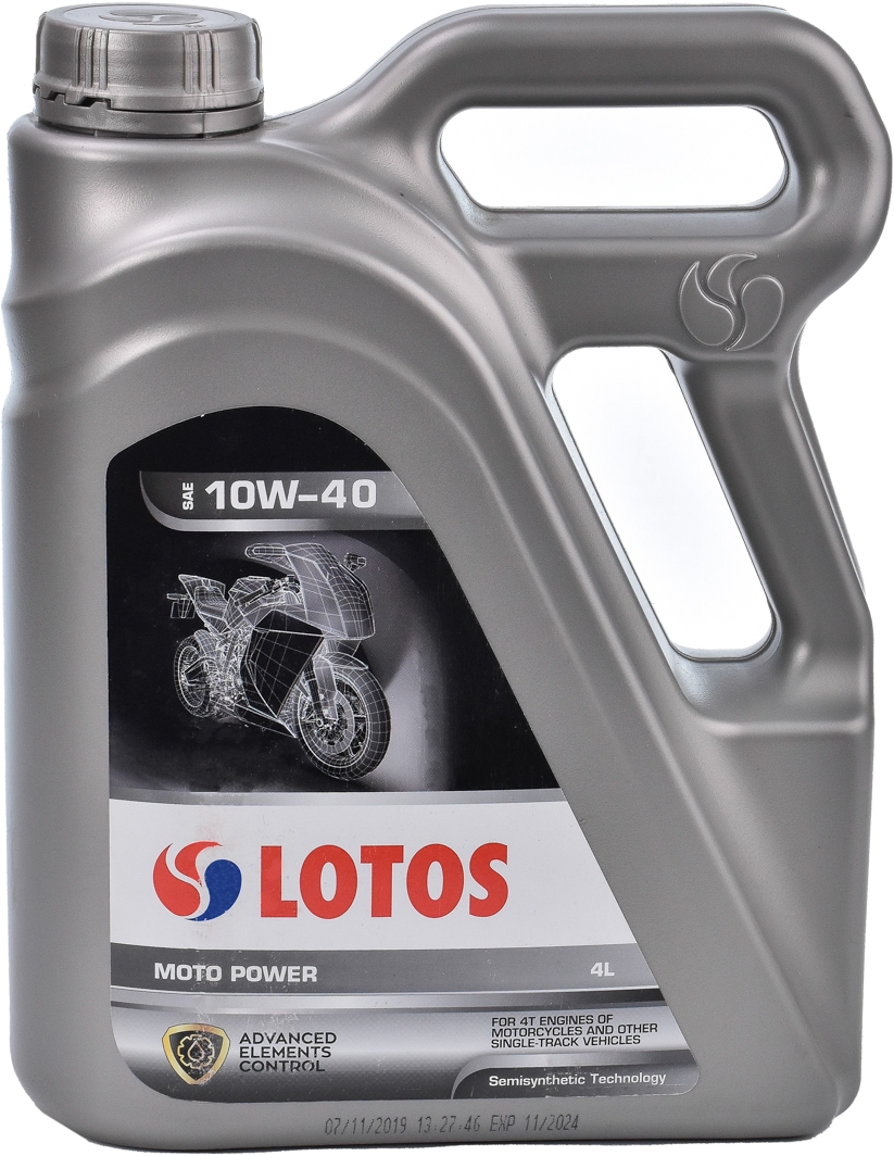 

Моторное масло 4T LOTOS Moto Power 10W-40 полусинтетическое WFK404J700H0