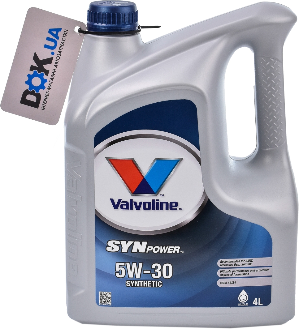 

Моторное масло Valvoline SynPower 5W-30 синтетическое 872378