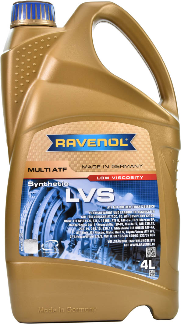 

Трансмиссионное масло Ravenol Multi ATF LVS синтетическое 1211145004