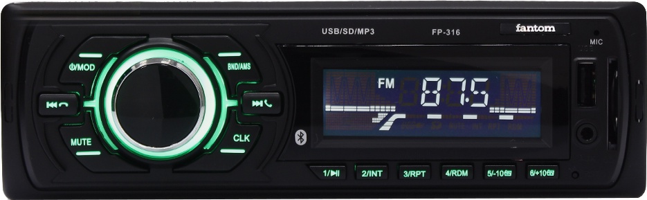 

Магнитола Fantom FP-316 FP316BLACKGREEN