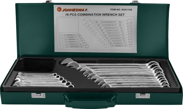 

Набор ключей рожково-накидных Jonnesway w26116s 6-24 мм 16 шт
