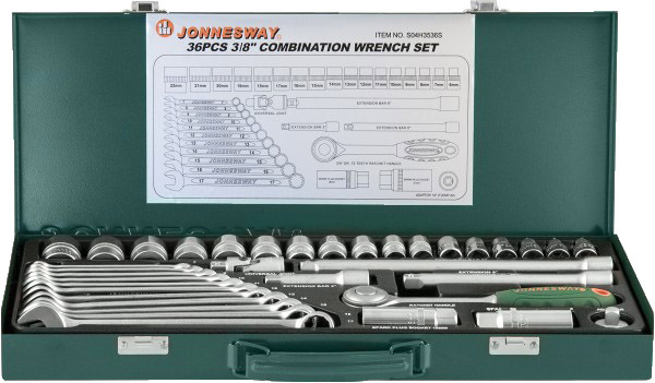 

Набор инструментов Jonnesway s04h3536s 3/8" 35 ед.