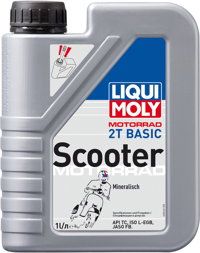 

Моторное масло 2T Liqui Moly Motorbike Basic Scooter Street минеральное 8068