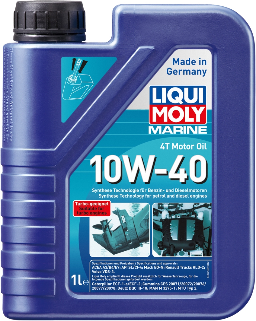

Моторное масло 4T Liqui Moly Marine 10W-40 синтетическое 25012