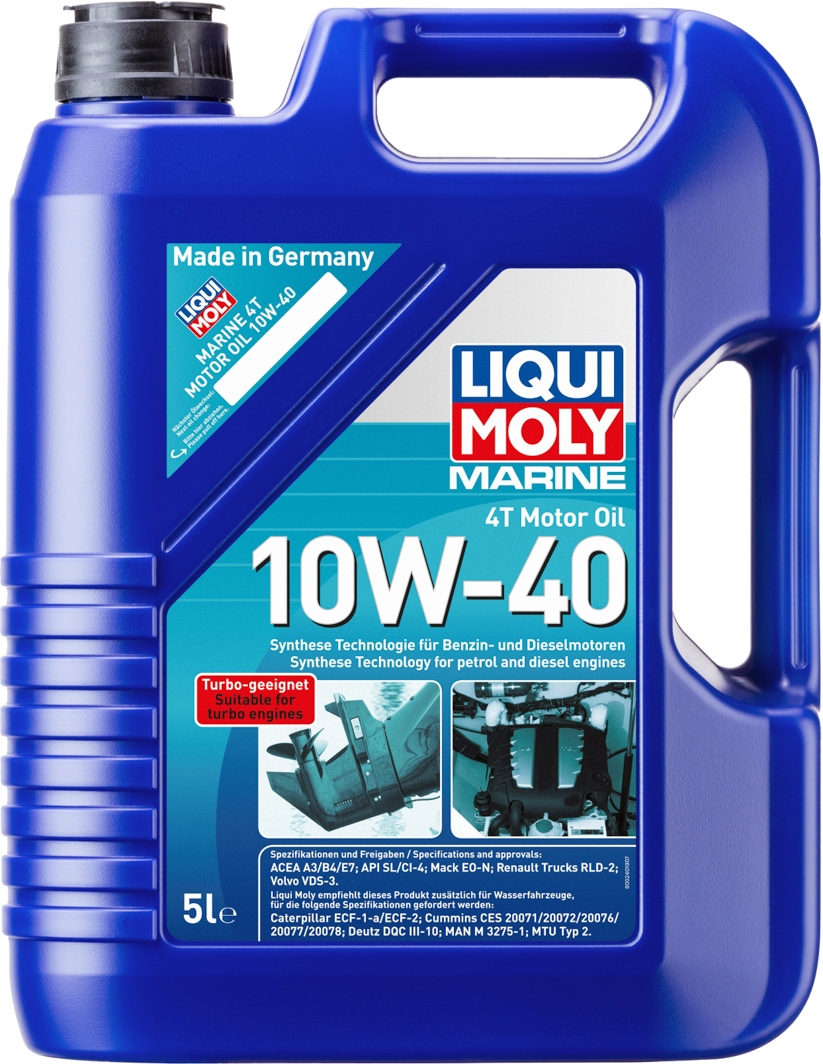 

Моторное масло 4T Liqui Moly Marine 10W-40 синтетическое 25013