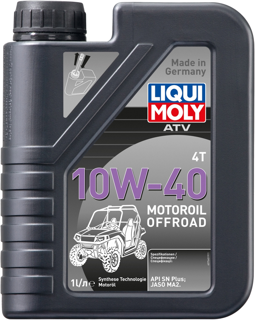

Моторное масло 4T Liqui Moly ATV Offroad 10W-40 полусинтетическое 7541