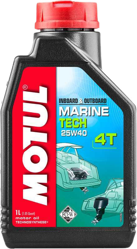 

Моторное масло 4T Motul Inboard & Outboard Marine Tech 25W-40 полусинтетическое 853111