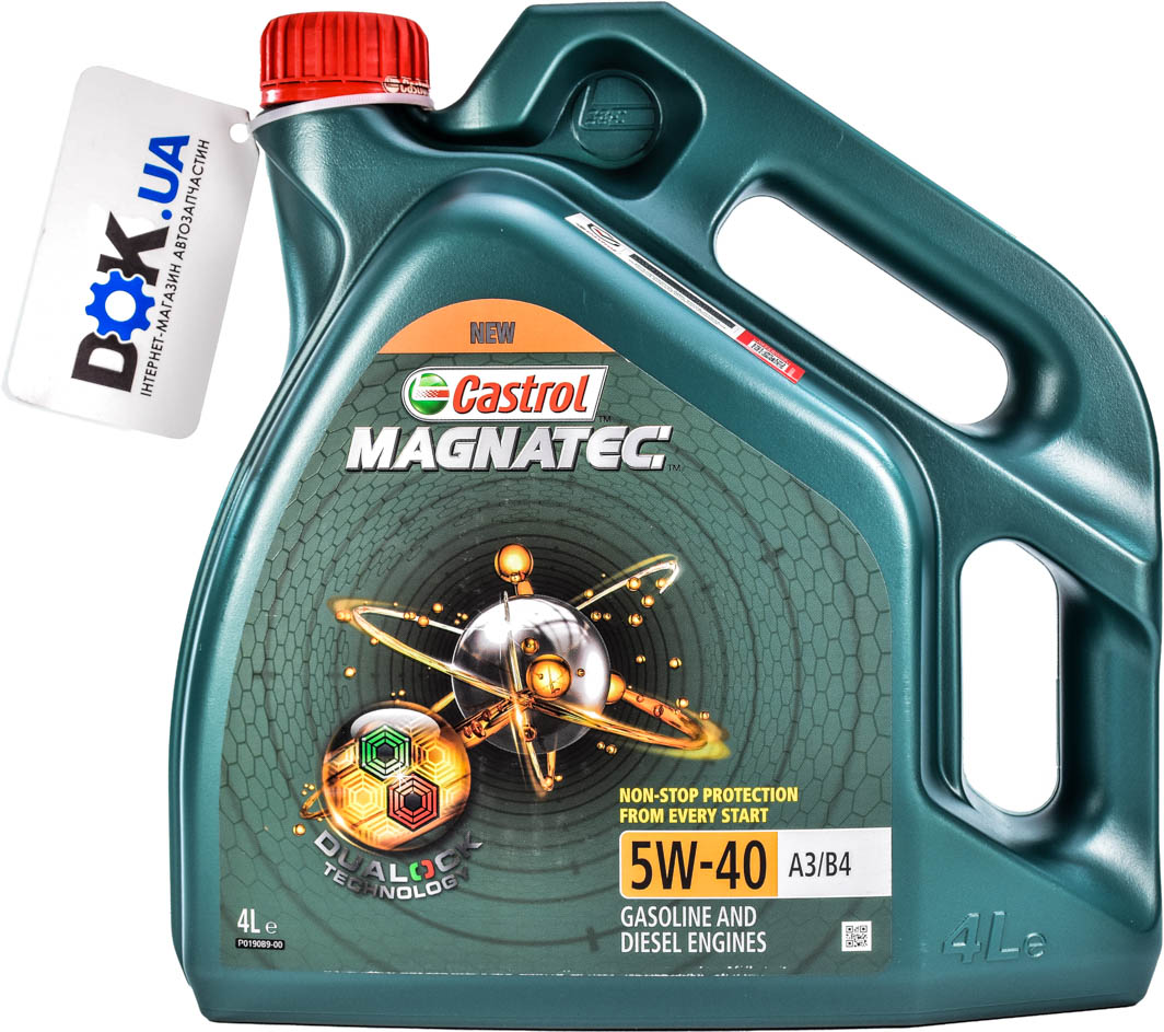 

Моторное масло Castrol Magnatec A3/B4 5W-40 синтетическое CASMAGN5W40A3B44L