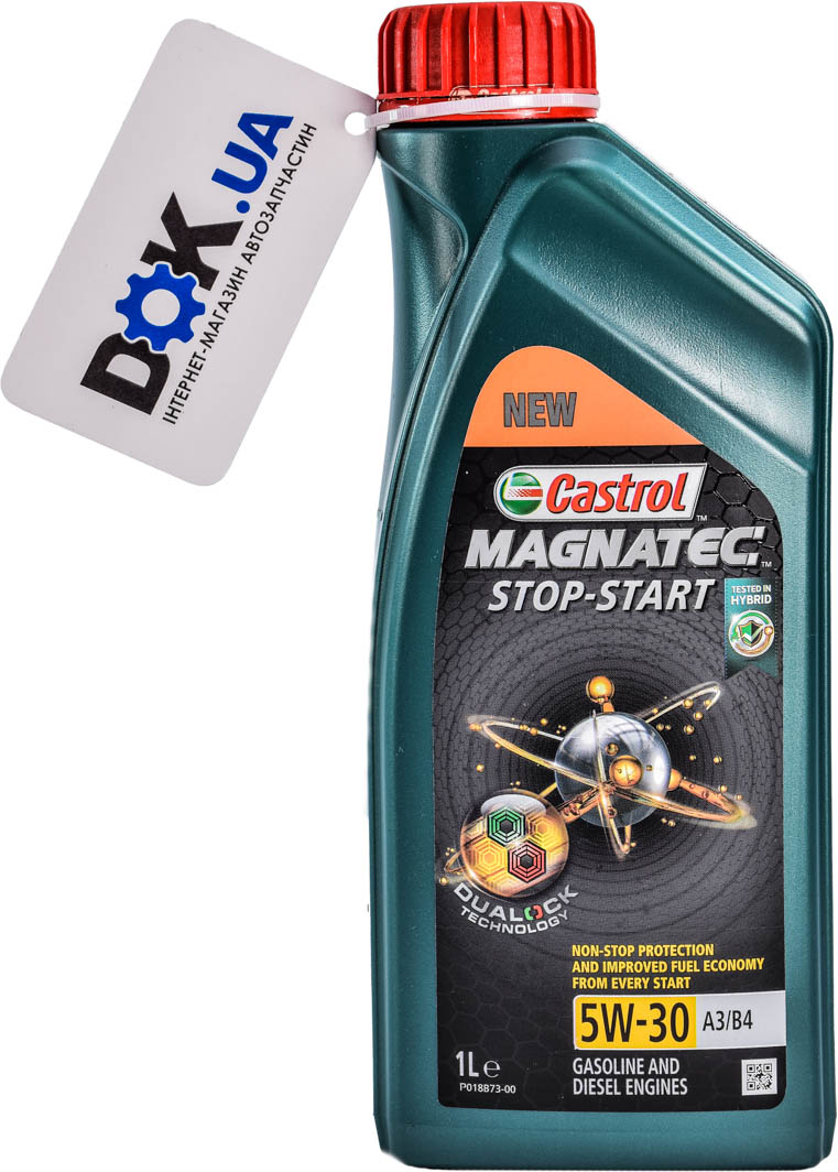 

Моторное масло Castrol Magnatec Stop-Start A3/B4 5W-30 синтетическое CASMAGN5W30A3B44L