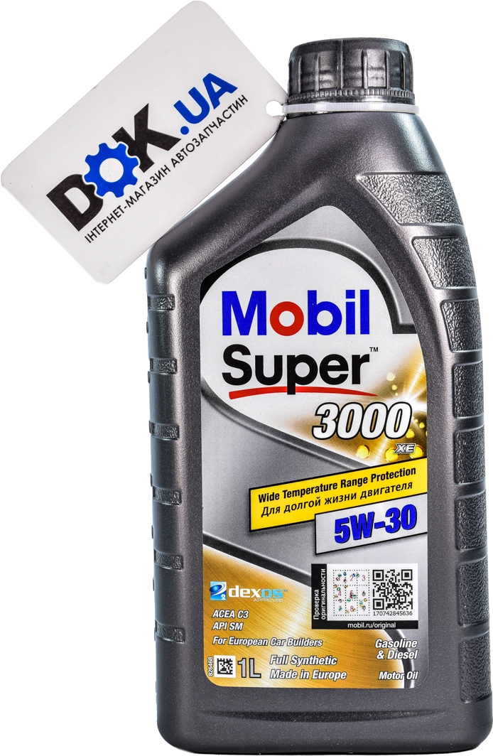 

Моторное масло Mobil Super 3000 XE 5W-30 синтетическое 150943