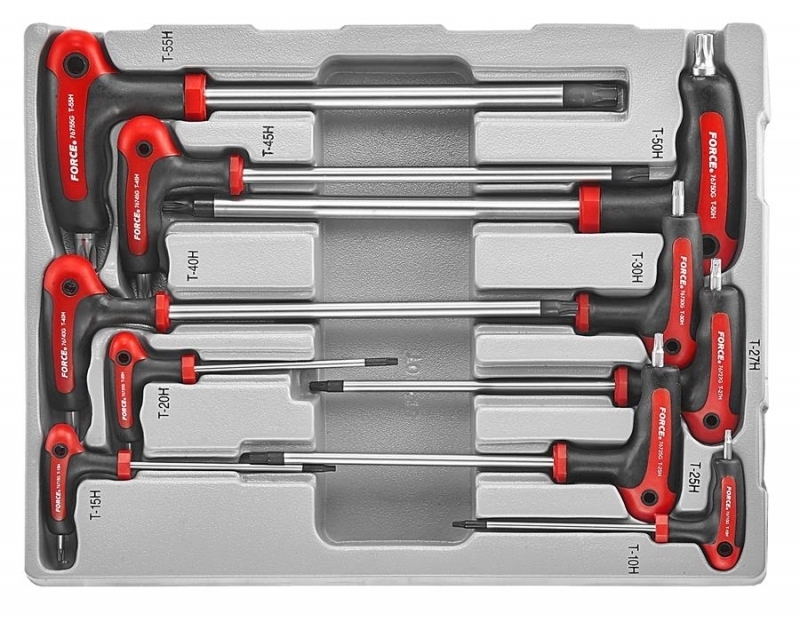 

Набор ключей TORX Force 51010T T10xT10H-T55xT55H 10 шт