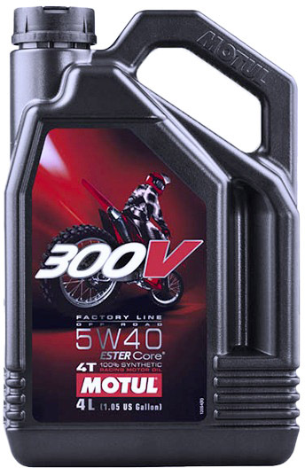 

Моторное масло 4T Motul 300V Factory Line Off Road 5W-40 синтетическое 845641