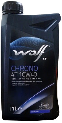 

Моторное масло 4T Wolf Chrono 10W-40 полусинтетическое 8305719