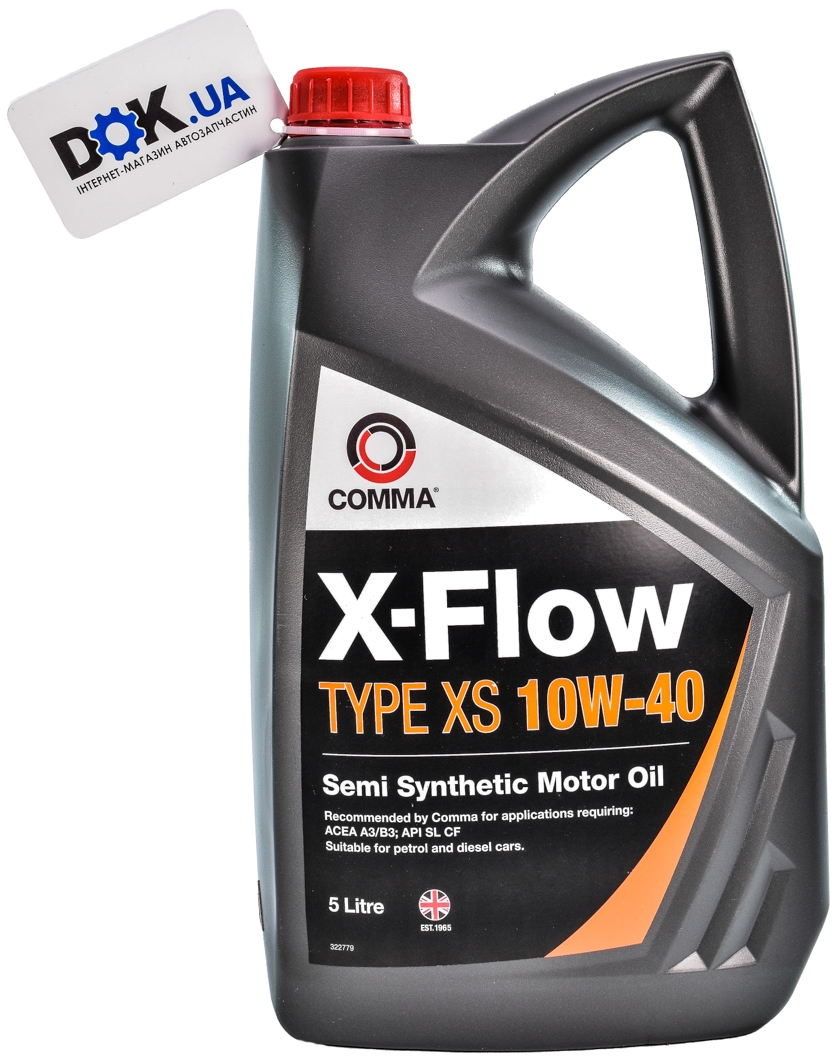 

Моторное масло Comma X-Flow Type XS 10W-40 полусинтетическое XFXS5L