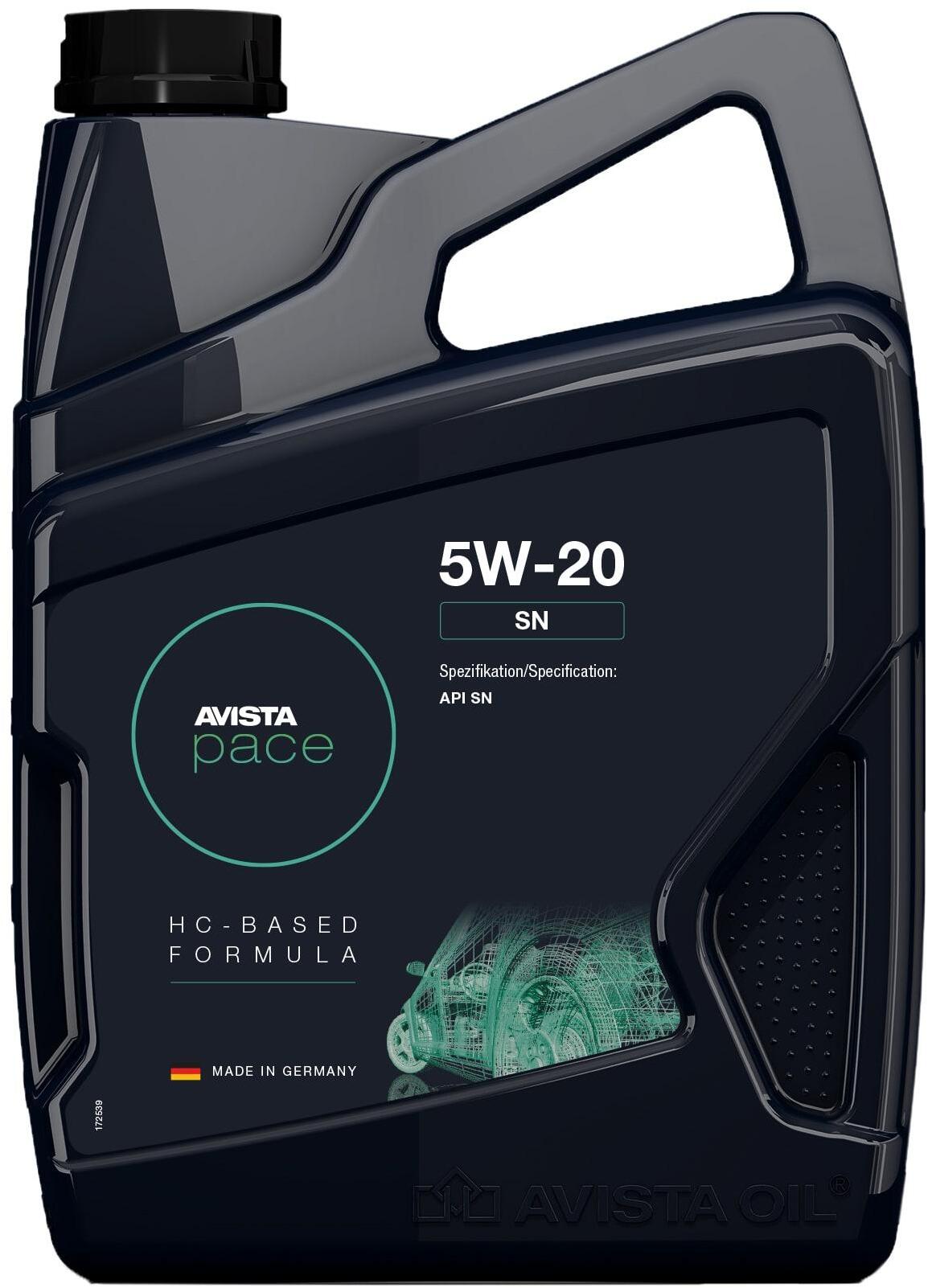 

Моторное масло AVISTA Pace SN 5W-20 172657