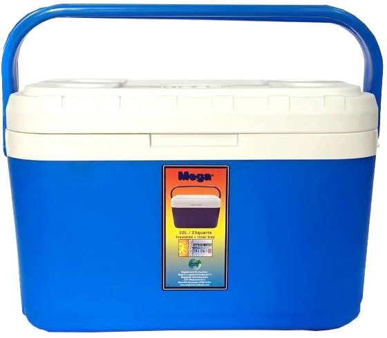 

Термобокс Mega 0717040325801BLUE 22 л