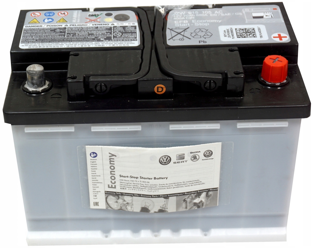 

Аккумулятор VAG 6 CT-70-R EFB START-STOP JZW915105AC