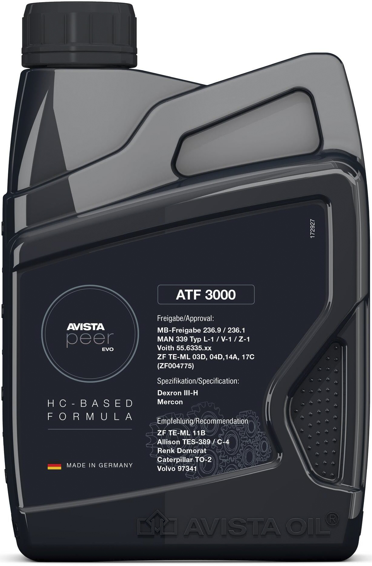 

Трансмиссионное масло AVISTA Peer EVO ATF 3000 150828