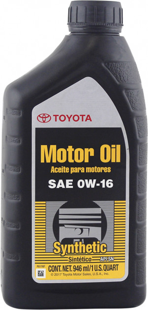 

Моторное масло Toyota Motor Oil 0W-16 синтетическое 0027916qte