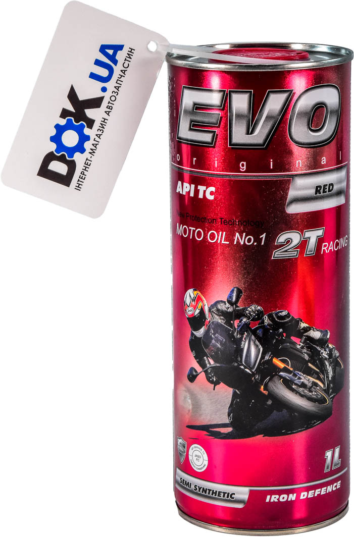 

Моторное масло 2T EVO Moto Racing полусинтетическое 2TRACRED1L