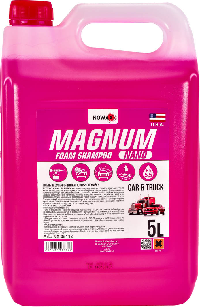 

Концентрат автошампуня Nowax Magnum Foam Shampoo nx05118