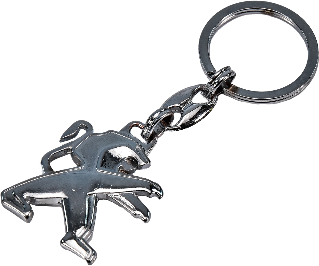 

Брелок AutoTechteile с логотипом Peugeot серый PE1