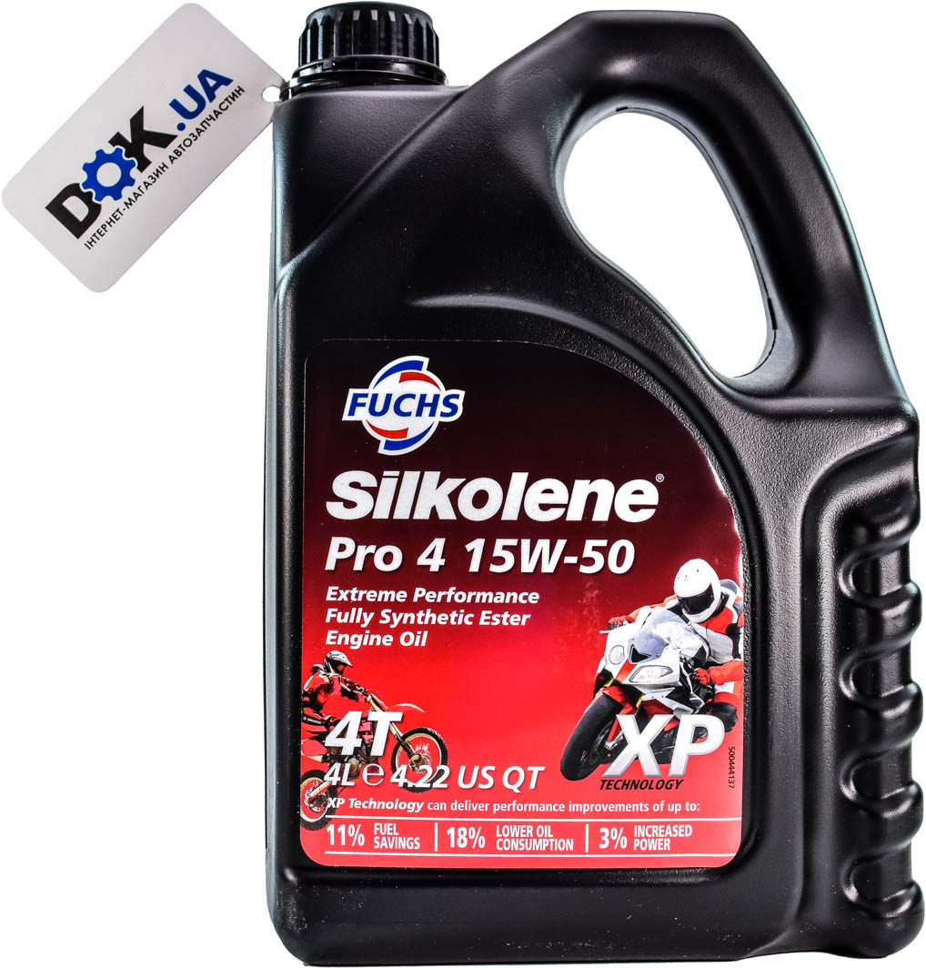 

Моторное масло 4T Fuchs Silkolene Pro 4 XP 15W-50 синтетическое 600985226