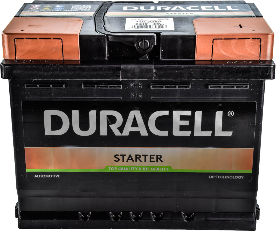 

Аккумулятор Duracell 6 CT-62-R Starter DS62