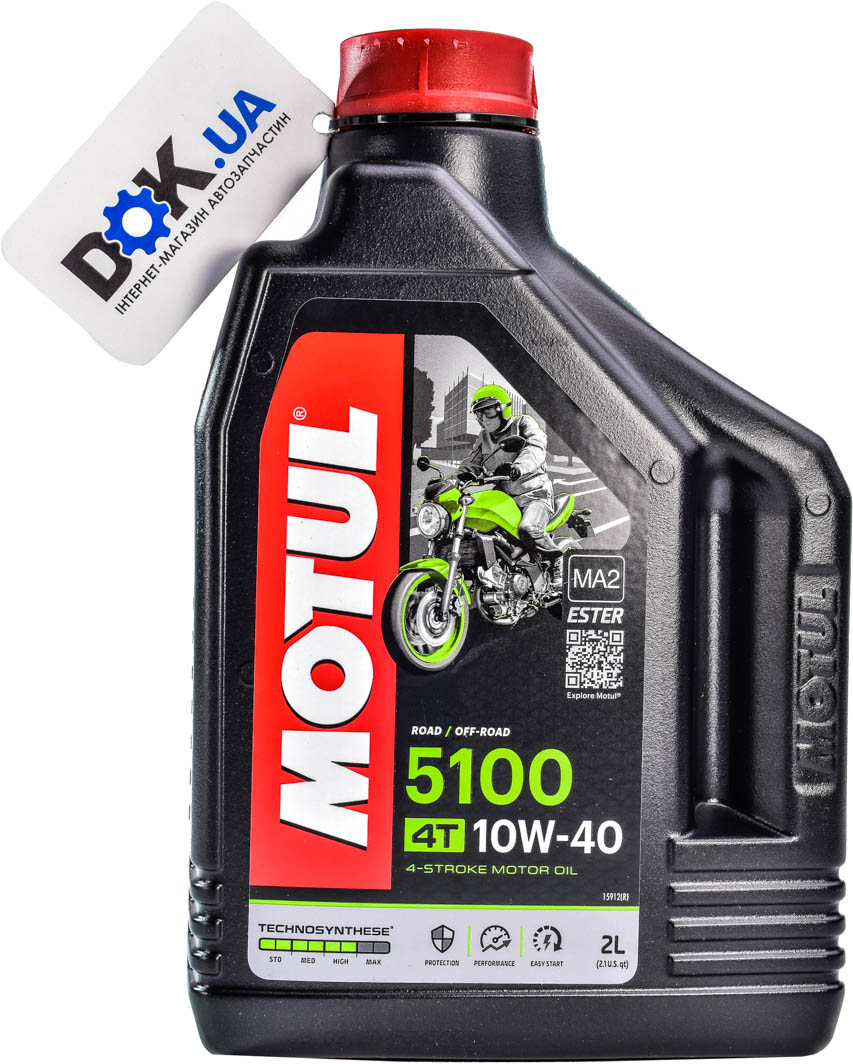 

Моторное масло 4T Motul 5100 10W-40 полусинтетическое 836521