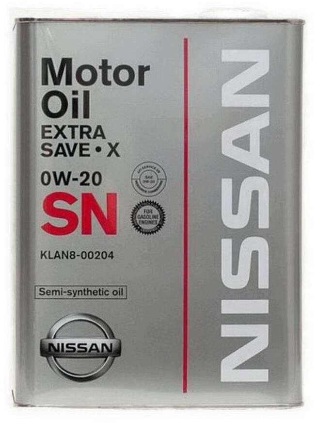 

Моторное масло Nissan Extra Save-X 0W-20 полусинтетическое KLAN800204