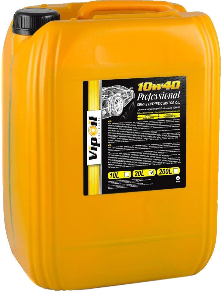 

Моторное масло VIPOIL Professional 10W-40 полусинтетическое 162830